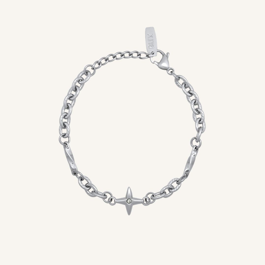 Gowen Twist Bar and Star Bracelet - BLFX