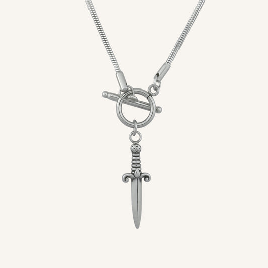 Granite Toggle Sword Necklace