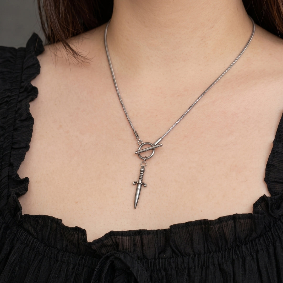 Granite Toggle Sword Necklace
