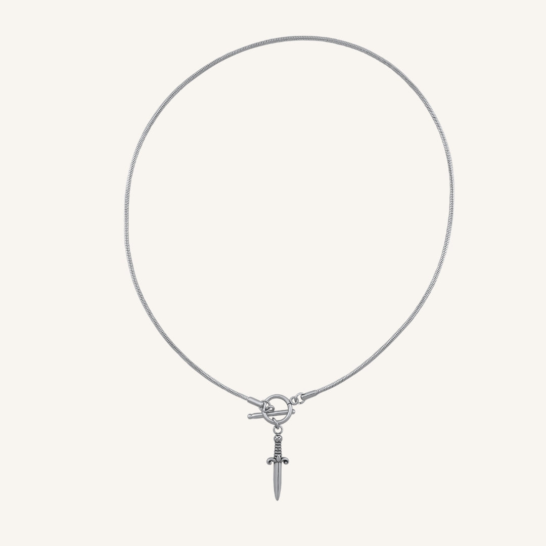 Granite Toggle Sword Necklace