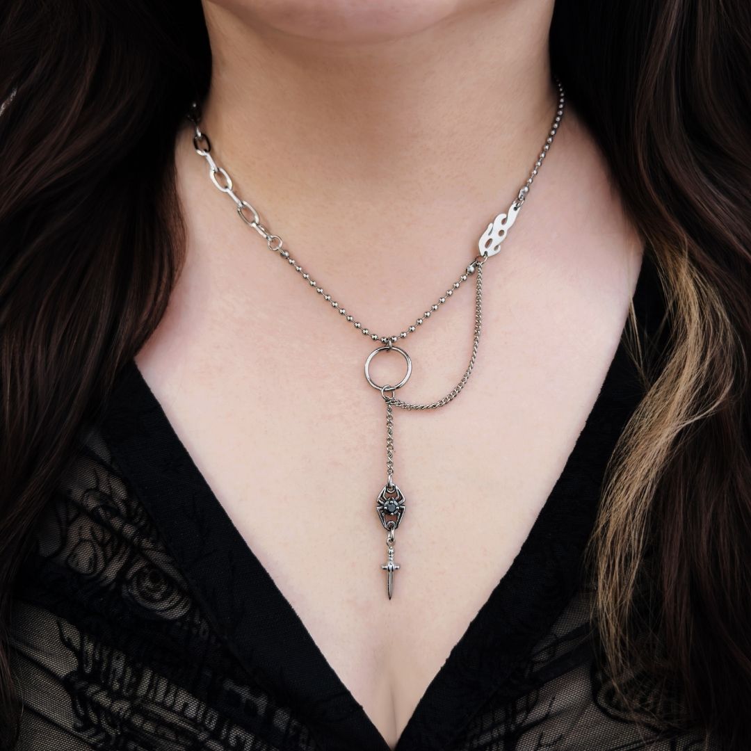 Grantham Spider Sword Necklace - BLFX