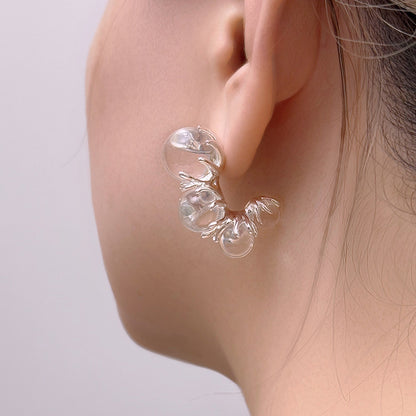 Clear Water Dew Drop Earrings