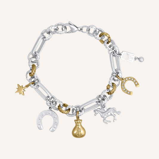 Gustavo Instant Wealth Charm Bracelet (Duo Tone)