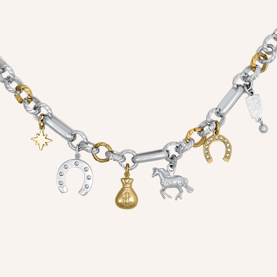 Gustavo Instant Wealth Charm Bracelet (Duo Tone)