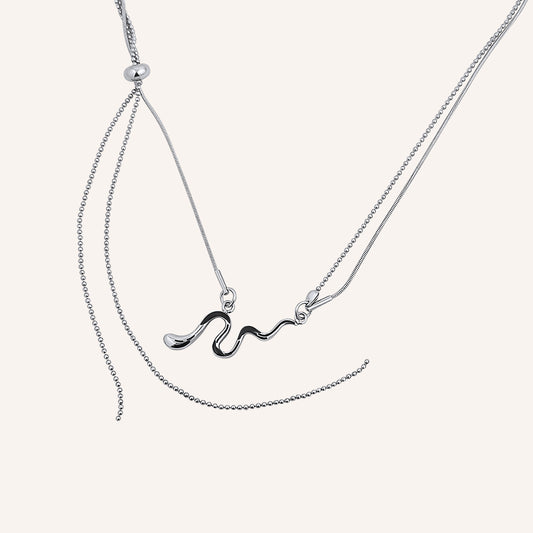Gwendoline Snake Hybrid Chain Necklace