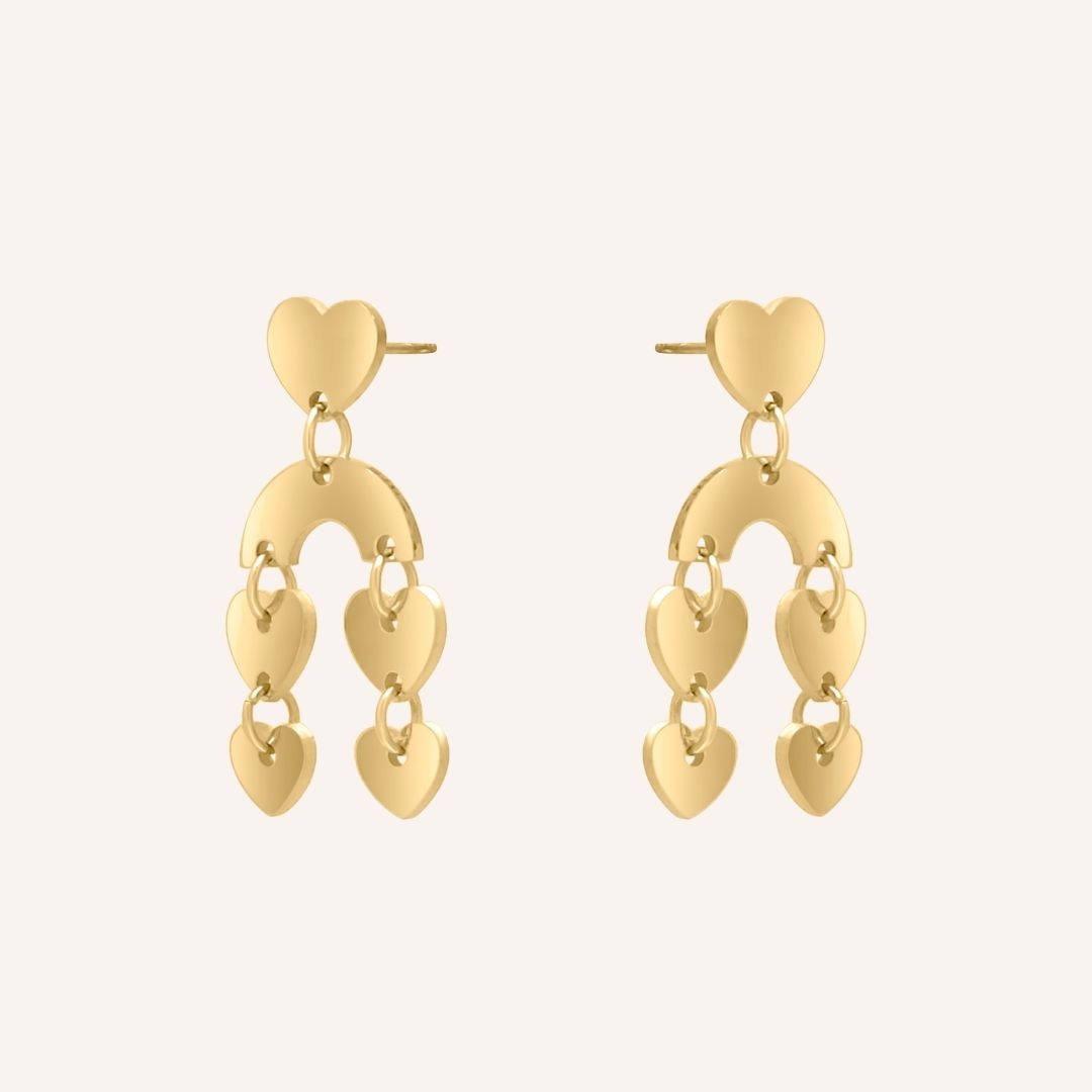 Gwyneth Falling In Love Earring - Gold - BLFX