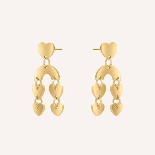 Gwyneth Falling In Love Earring - Gold - BLFX
