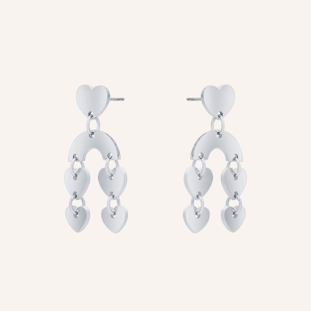 Gwyneth Falling In Love Earring - Silver - BLFX