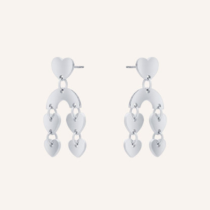 Gwyneth Falling In Love Earring - Silver - BLFX