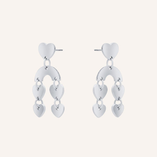 Gwyneth Falling In Love Earring - Silver - BLFX