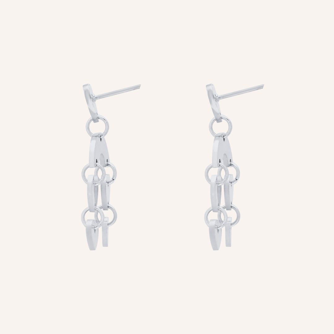 Gwyneth Falling In Love Earring - Silver - BLFX