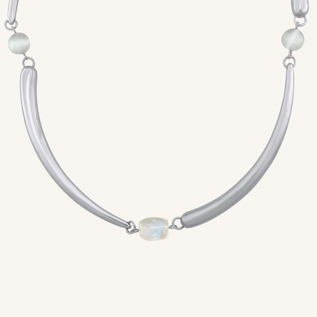 Hailey White Moonstone Necklace