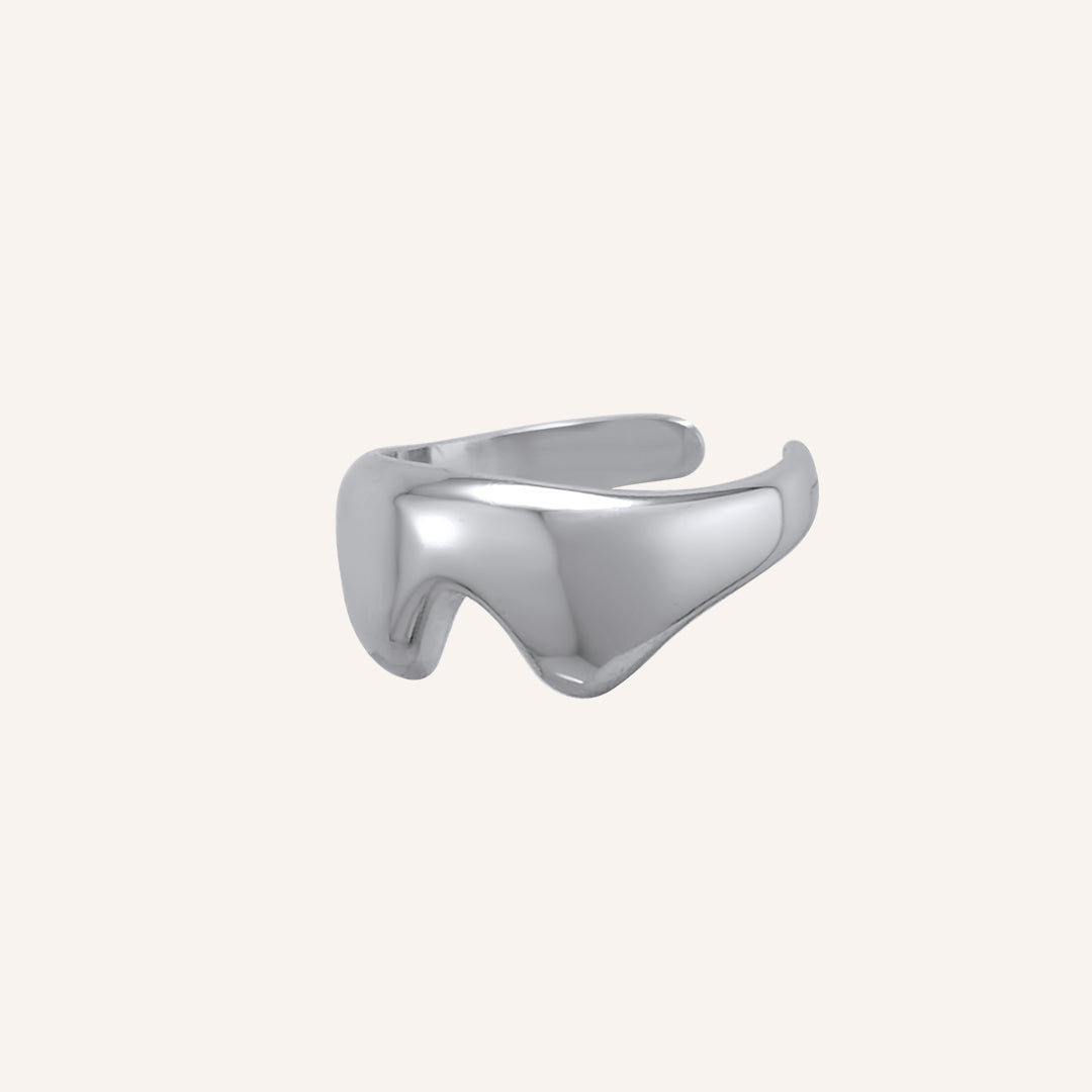 Halen Lava Drip Ring - Silver