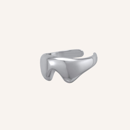 Halen Lava Drip Ring - Silver