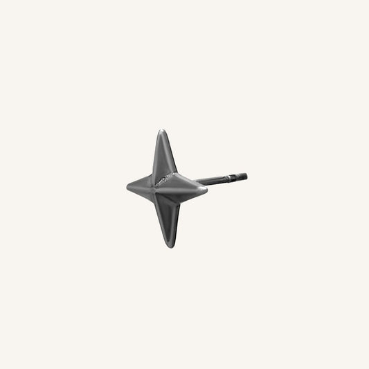 Hamish Smoke Star Stud Earring (Single)