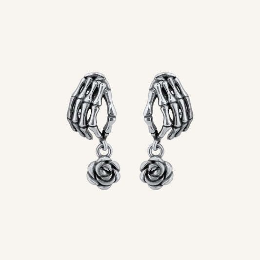 Hand you Rose Earring
