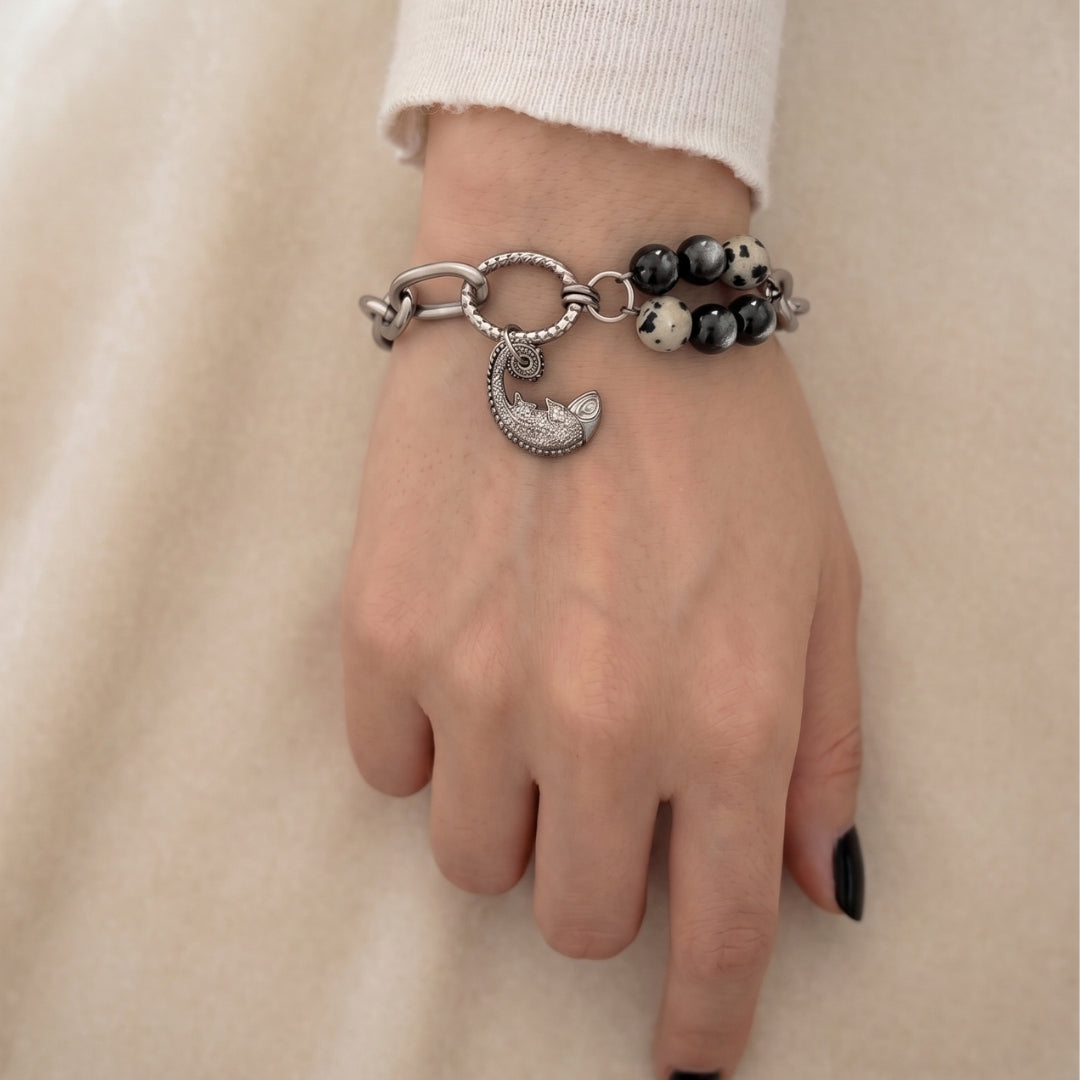 Harker Chameleon Obsidian Bracelet