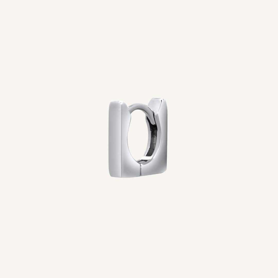 Harlan Square Hoop Earring (Single)
