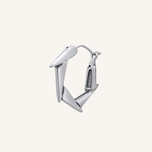 Henry Hexagon Hoop Earring (Single) - BLFX