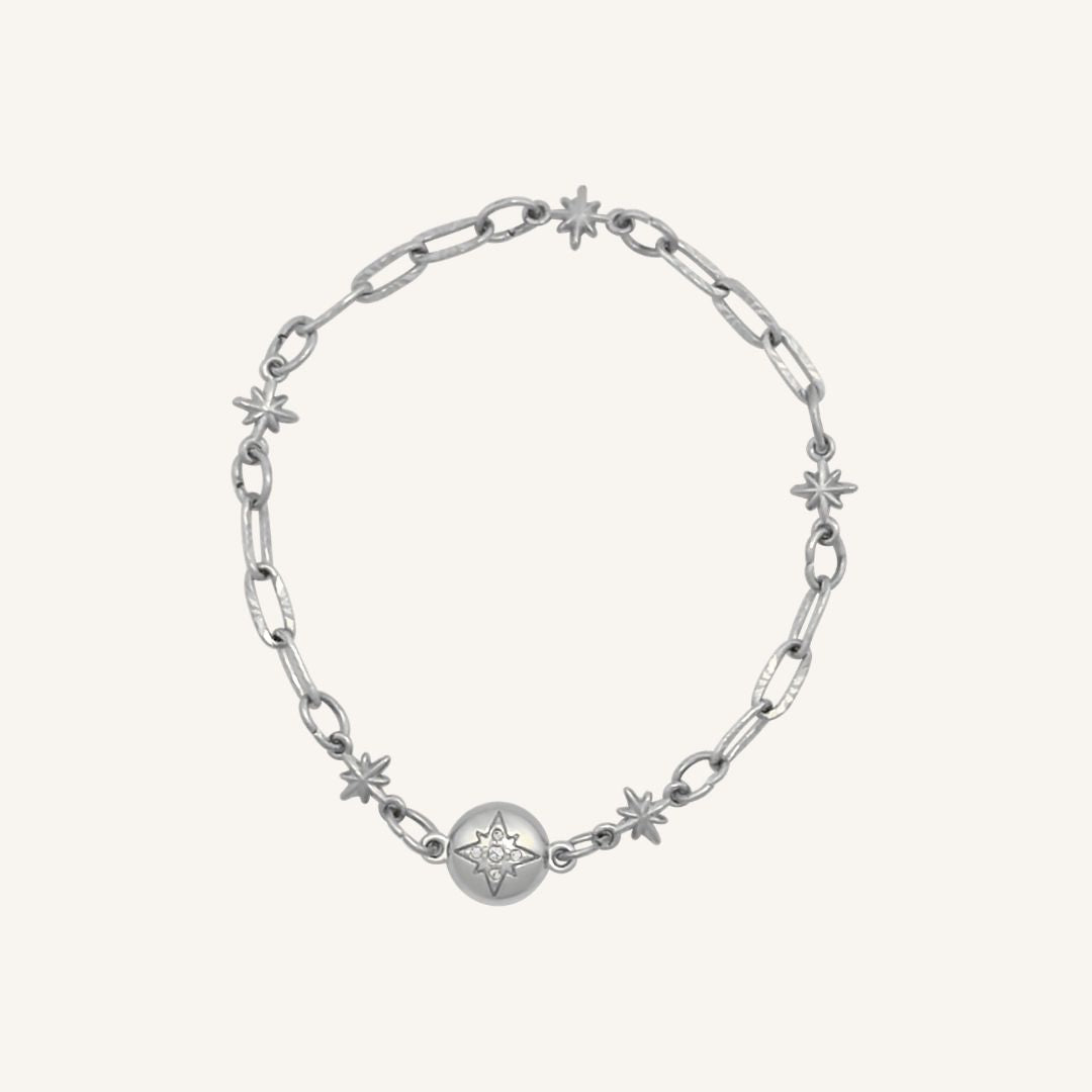 Hikari Spark Star Magnetic Bracelet (Silver) - BLFX