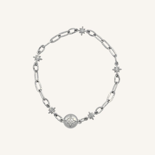 Hikari Spark Star Magnetic Bracelet (Silver) - BLFX
