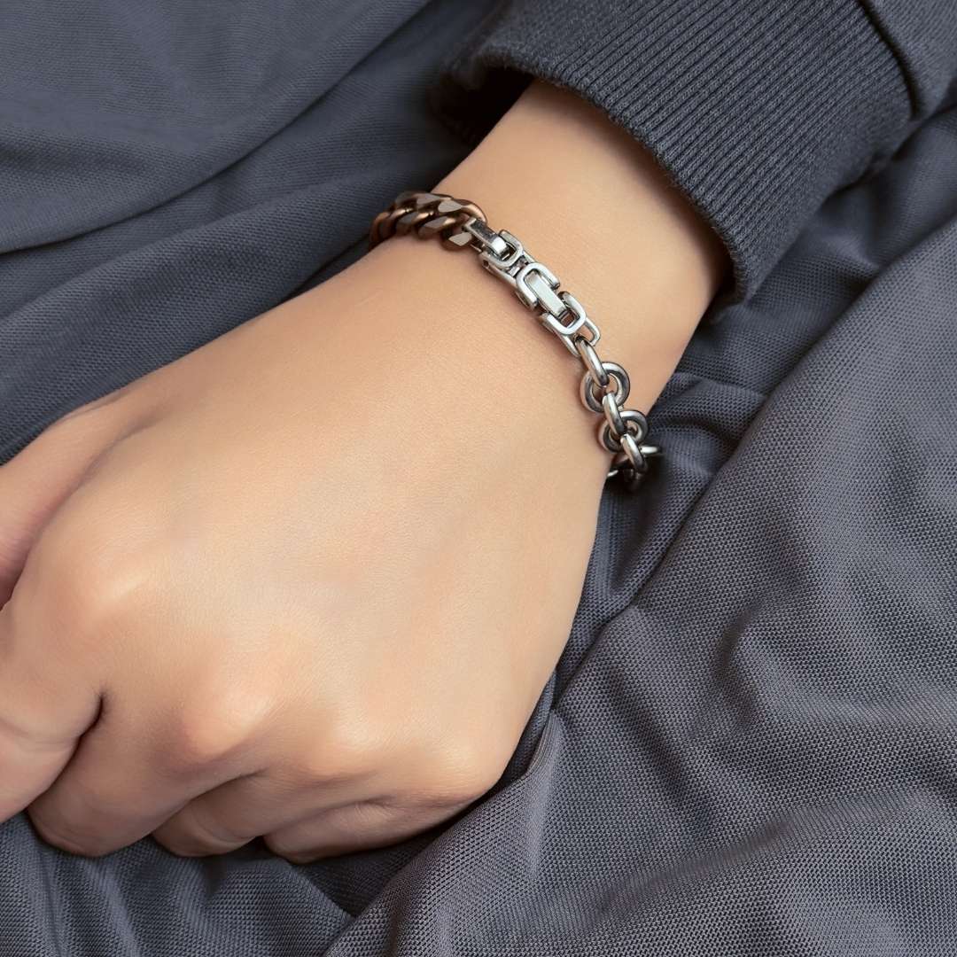 IM Hybrid Chain Bracelet - Coffee - BLFX