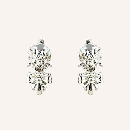 Ignatius Oni Mask and Bow Hoop Earring