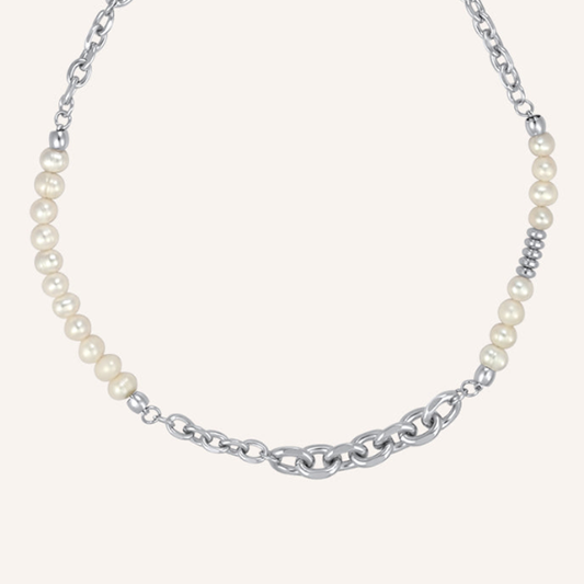 Isabelle Pearl Hybrid Chain Necklace