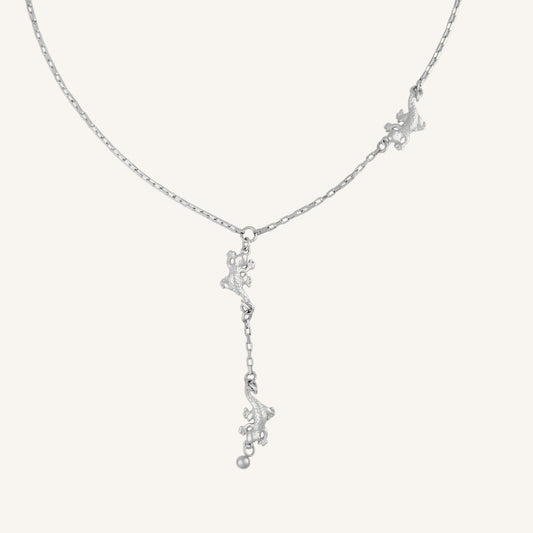 Jalala Gecko Necklace (Silver)