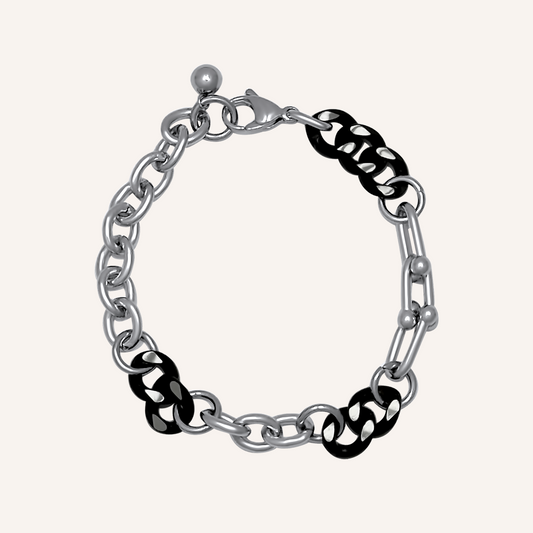 Kai Black Hybrid Chain Bracelet