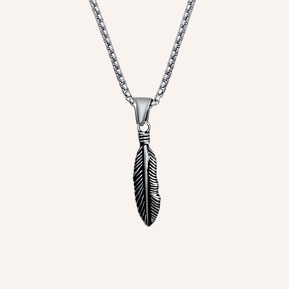 Kailyn Feather Long Necklace