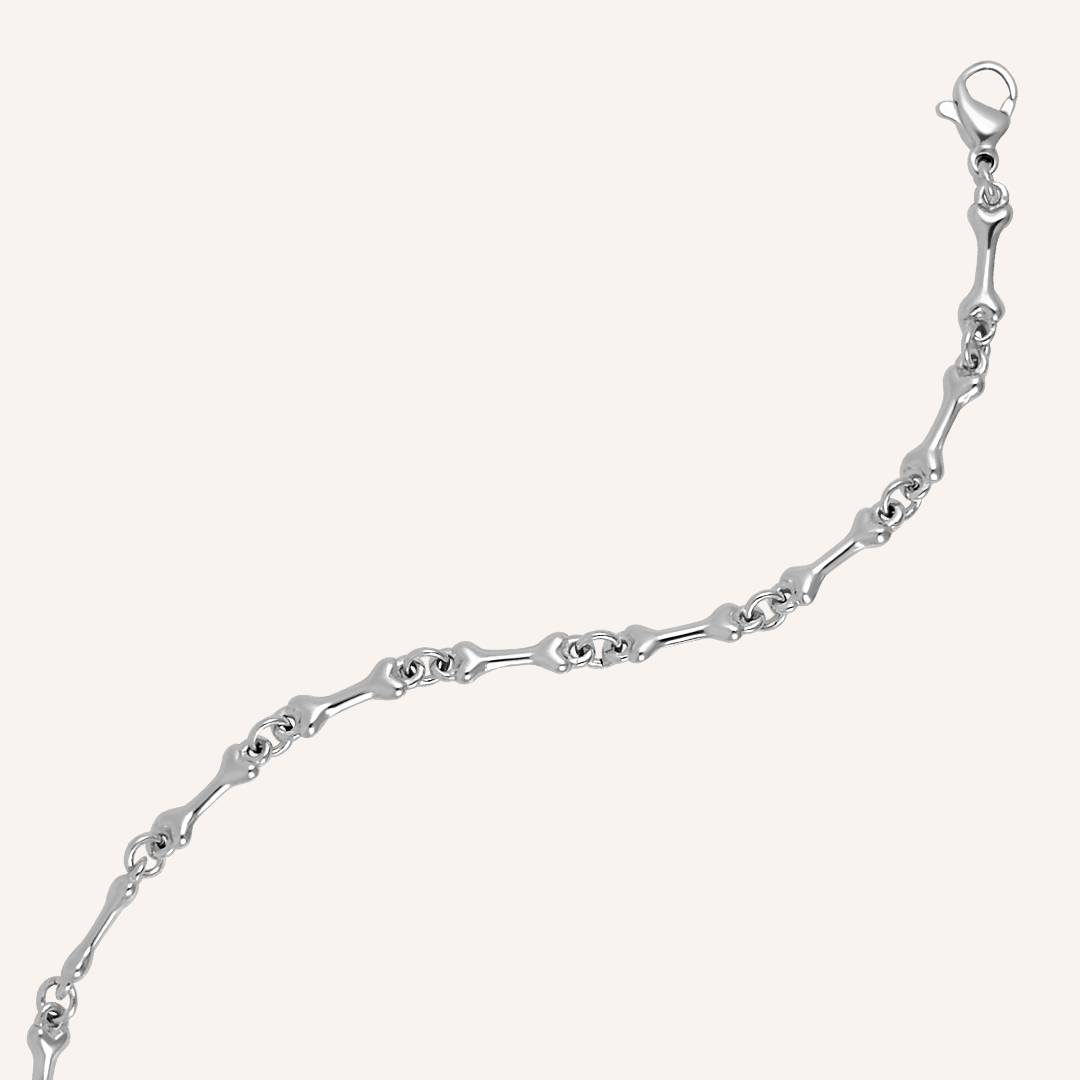 Kamden Bone Bracelet - Silver
