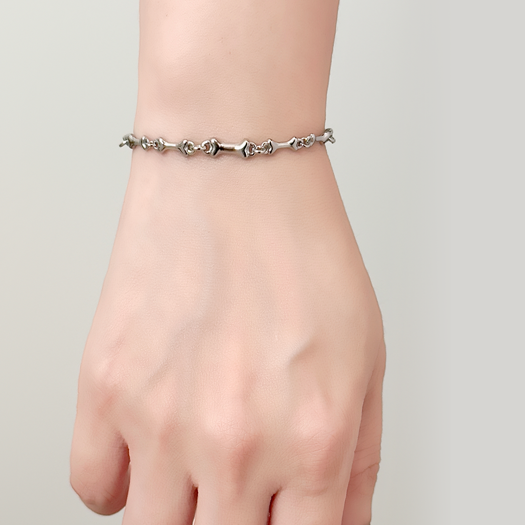 Kamden Bone Bracelet - Silver