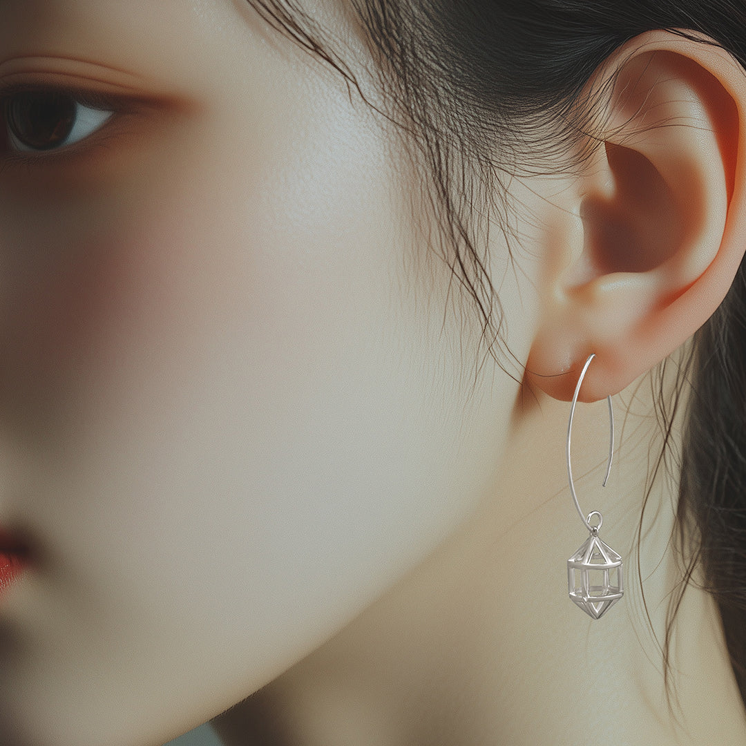 Lantern Himmeli Hook Earrings
