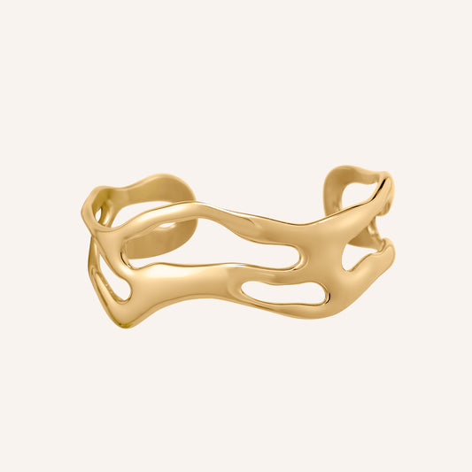 Lennon Lava Drip Cuff - Gold