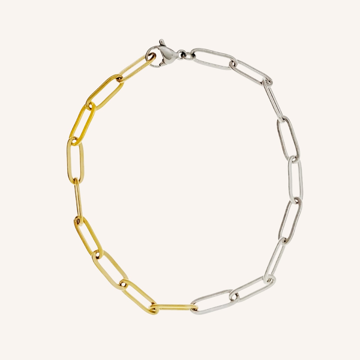 Lola Duo Tone Hybrid Chain Bracelet