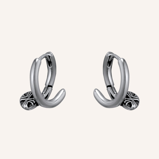 Lorcan Nail Hoop Earrings