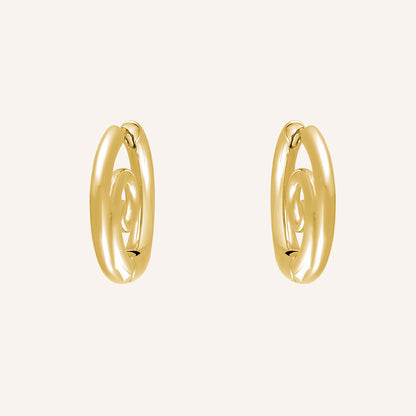 Lucian Spiral Hoop Earring - Gold