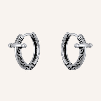 Luciana Sword Hoop Earrings