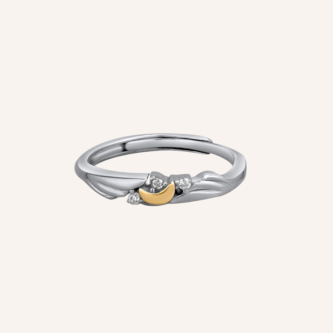 Luke Duo-tone Moon Ring