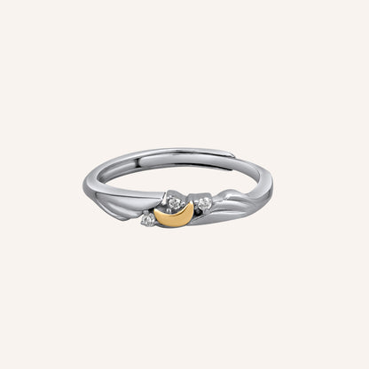 Luke Duo-tone Moon Ring