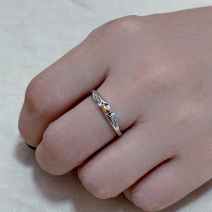Luke Duo-tone Moon Ring