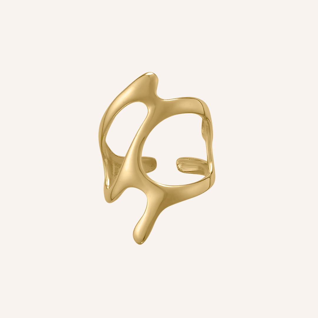 Manny Lava Drip Ring - Gold