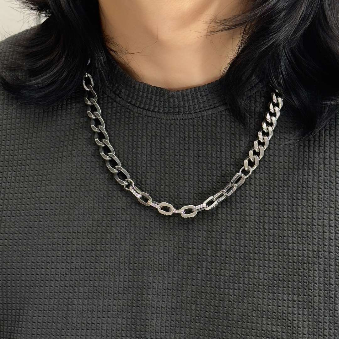 Maris Hybrid Chain Link Necklace - BLFX