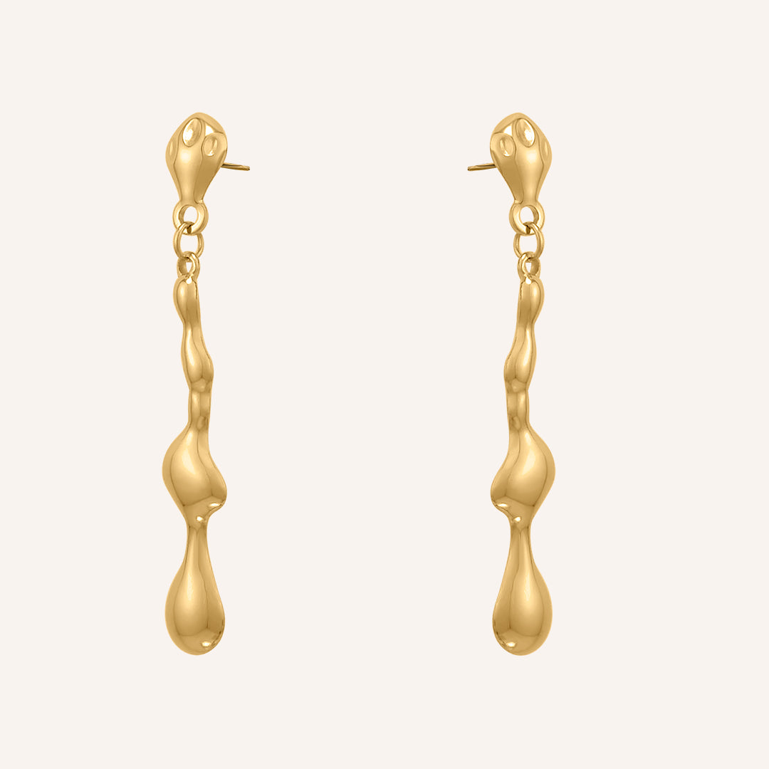 Marlow Drip Lava Earring