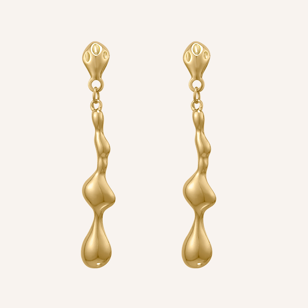 Marlow Drip Lava Earring