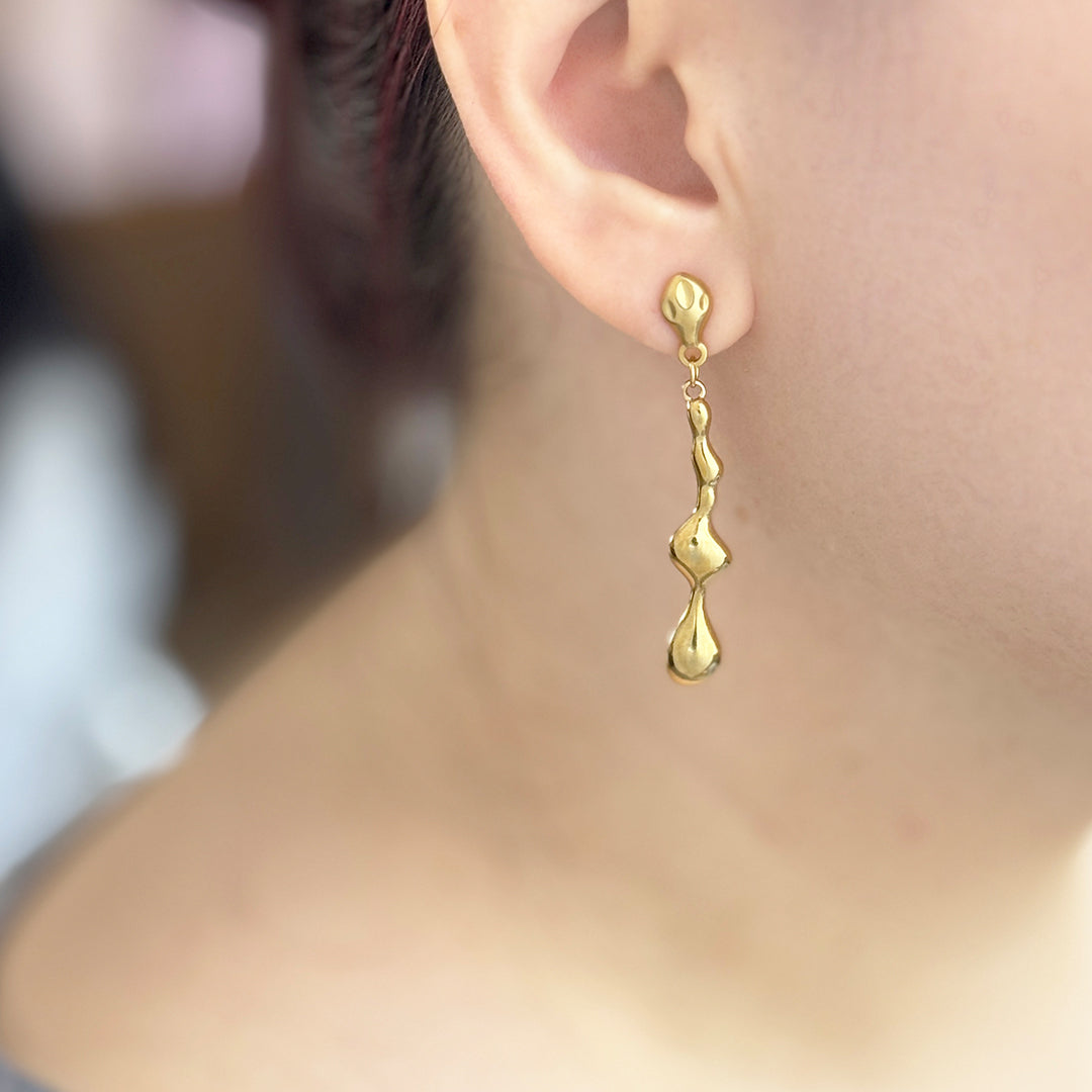 Marlow Drip Lava Earring