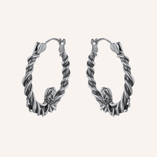 Marquise Octopus Hoop Earrings