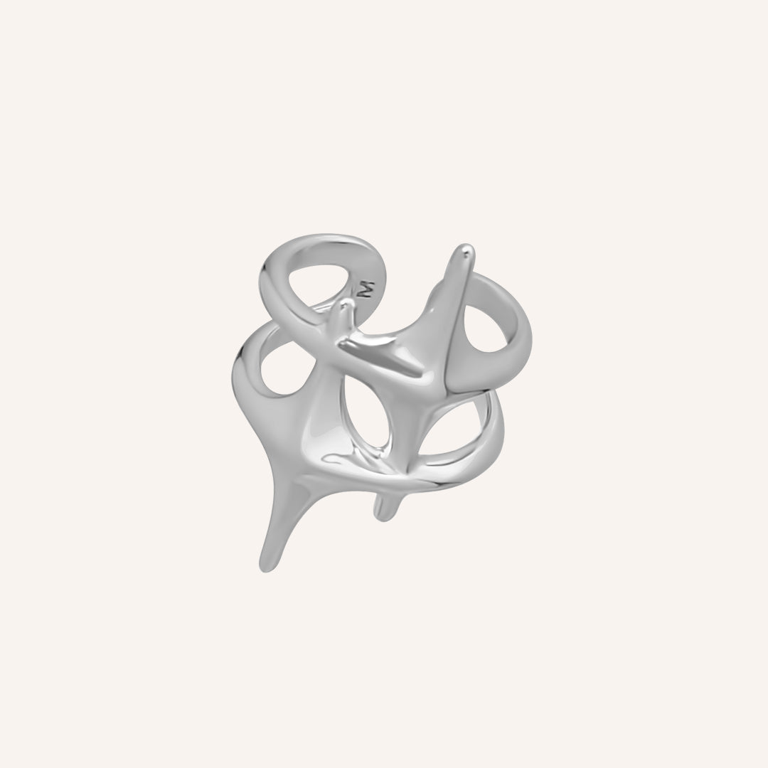 Matthias Double Star Ring - Silver