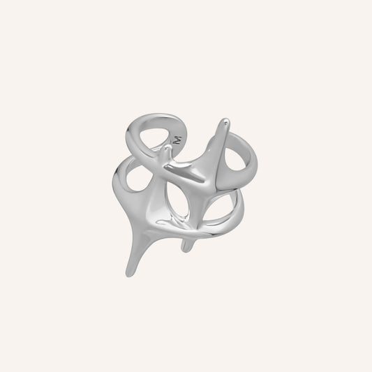 Matthias Double Star Ring - Silver